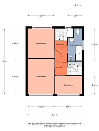 Floorplan - Koningin Wilhelminastraat 9, 3751 DD Bunschoten-Spakenburg